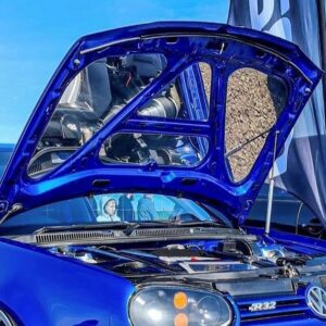 GOLF MK4 MK5 R32 UNDER BONNET COVERS MIRROR POLISHED